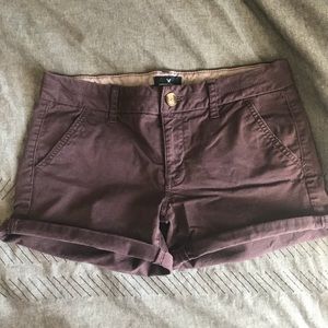 American Eagle Twill Midi Shorts